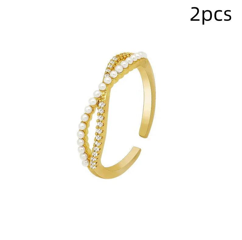 Anello al dito indice da donna giapponese di lusso leggero e sempliceEX-STOCK Canada