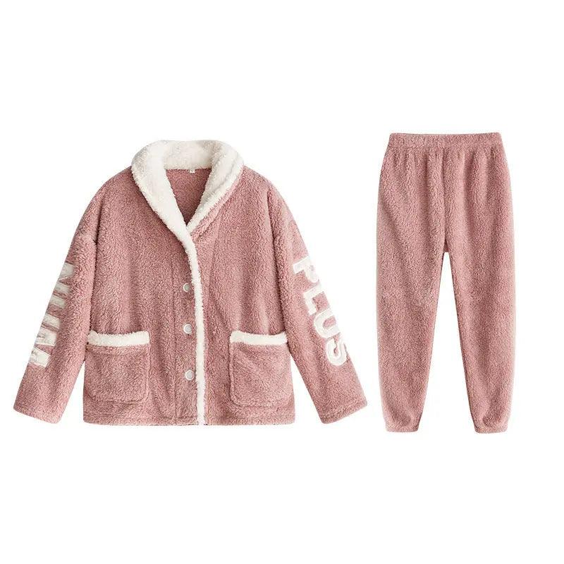 Keep Warm Coral Velvet Pajamas For Women - EX-STOCK Canada