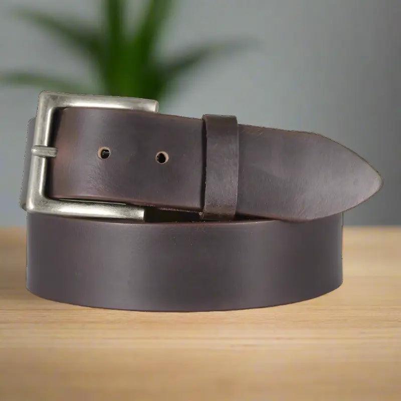 Ceinture pour hommes Keldon en cuir plein avec boucle amovibleEX-STOCK Canada