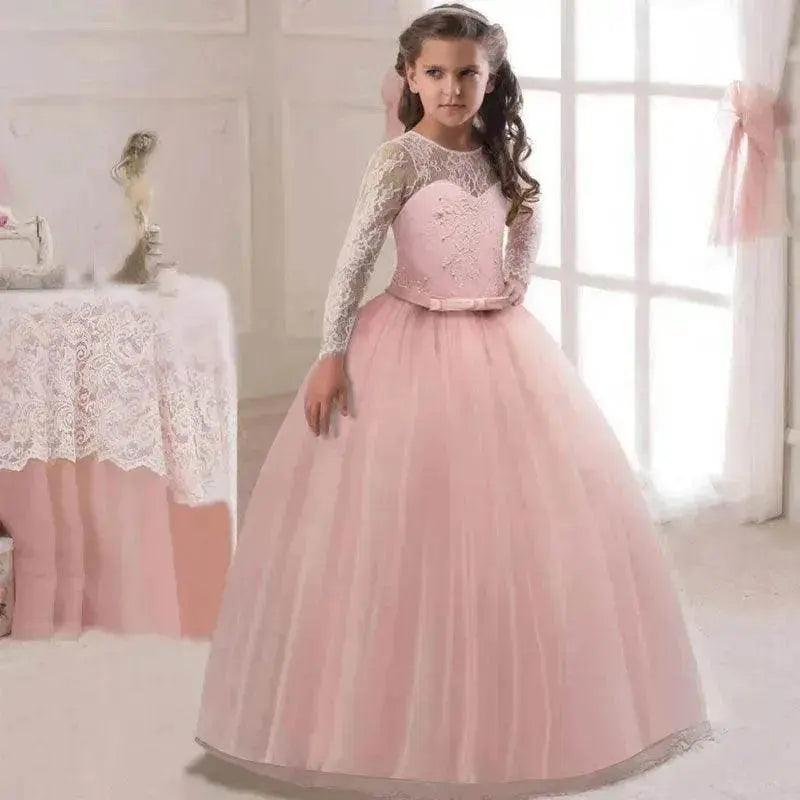 Kids Long Flower Girl Kleid – EX-STOCK Canada