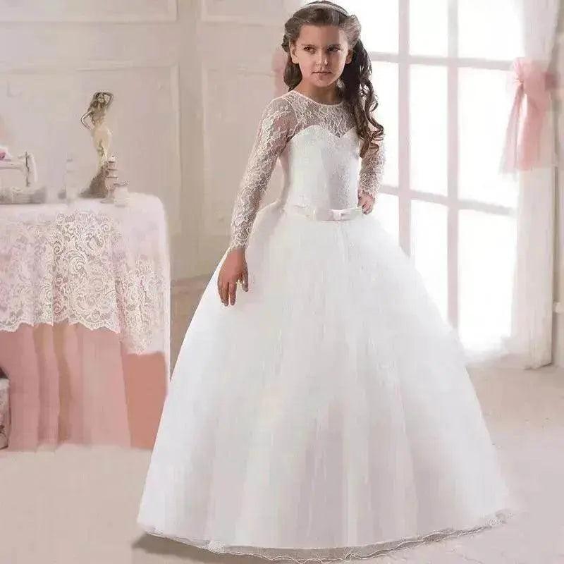 Kids Long Flower Girl Kleid – EX-STOCK Canada