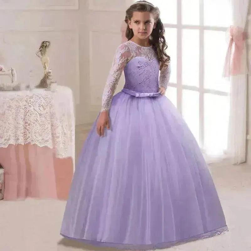 Kids Long Flower Girl Kleid – EX-STOCK Canada
