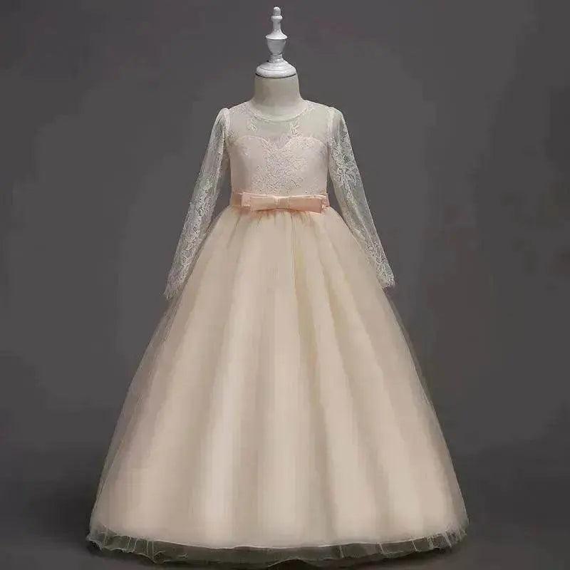 Kids Long Flower Girl Kleid – EX-STOCK Canada