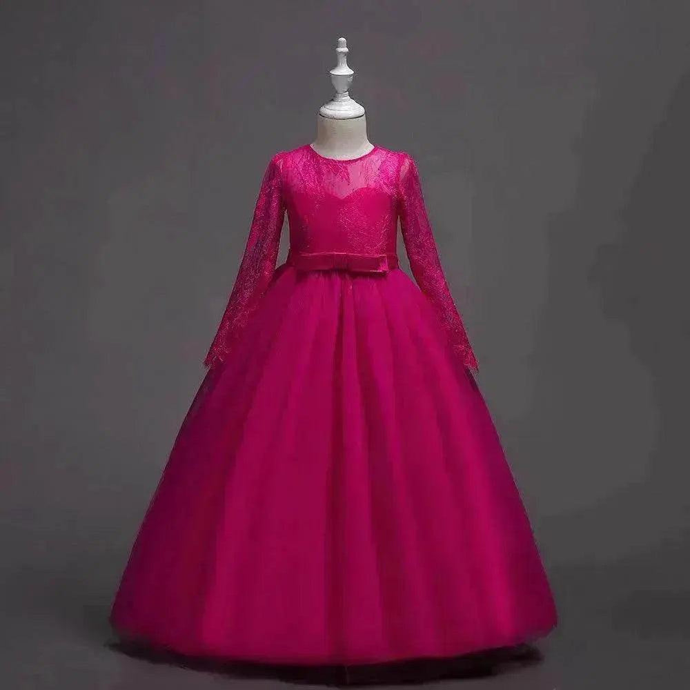Kids Long Flower Girl Kleid – EX-STOCK Canada