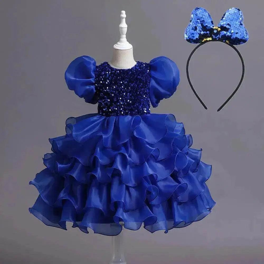 Robe de fête d'anniversaire princesse avec tutu pour enfants - EX-STOCK Canada
