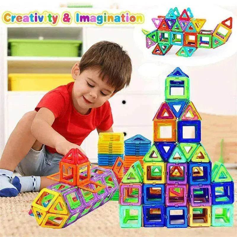 Kids' Magnetic Building Blocks DIY Magnet Toys - Construction Set Gifts - EX-STOCK Canada