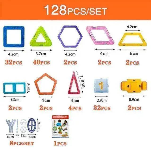 Kids' Magnetic Building Blocks DIY Magnet Toys - Construction Set Gifts - EX-STOCK Canada