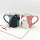Kiss Cat Coffee Couple Handmade Mug - EX-STOCK Canada
