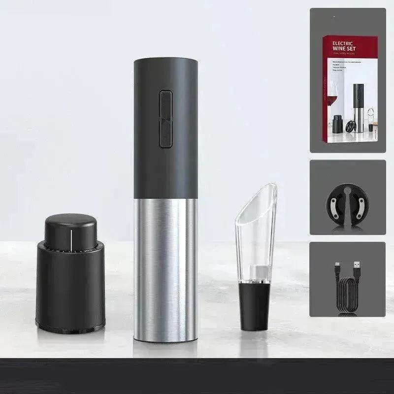 Kitchen Appliances Four In One Dry Battery Rechargeable Red Wine Electric Bottle Opener - EX-STOCK Canada