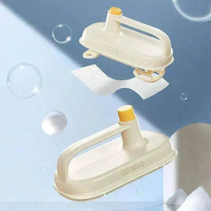 Kitchen Bath Toilet Clean Brush Glass Wall Bath Handle Rag Ceramic Window Slot Clean Brush Kitchen Gadgets - EX-STOCK Canada