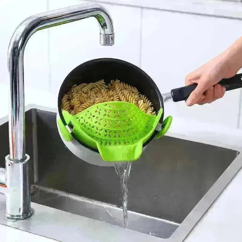 Kitchen Gadgets Silicone Pot Side Drainer - EX-STOCK CANADA