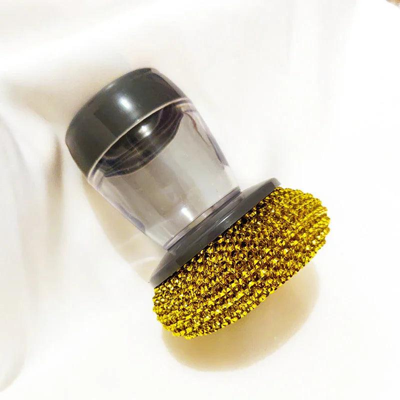 Kitchen Soap Dispensing Palm Brush Cleaner Push-type Brush Kitchen Detergent Tools EX-STOCK Canada