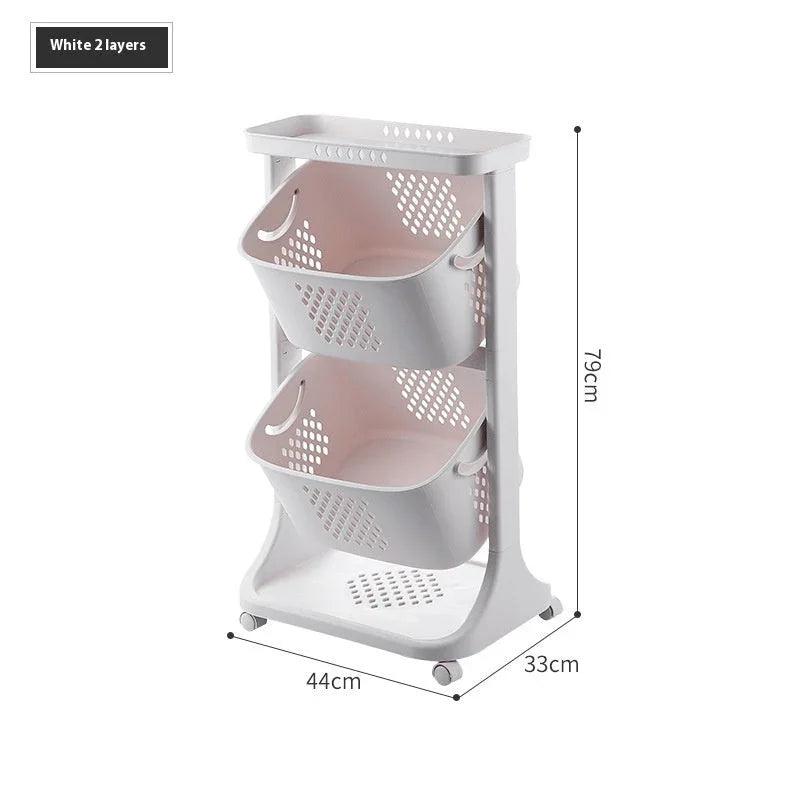Panier de rangement pour légumes de cuisine Support de rangement en plastiqueEX-STOCK Canada