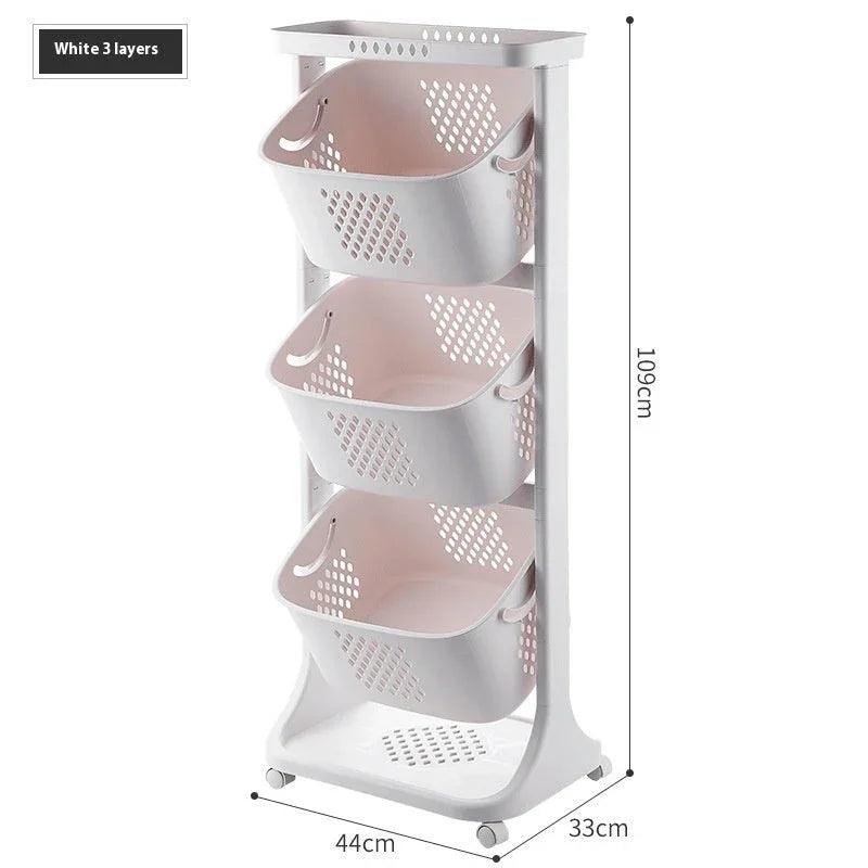 Panier de rangement pour légumes de cuisine Support de rangement en plastiqueEX-STOCK Canada