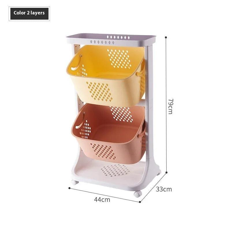Panier de rangement pour légumes de cuisine Support de rangement en plastiqueEX-STOCK Canada