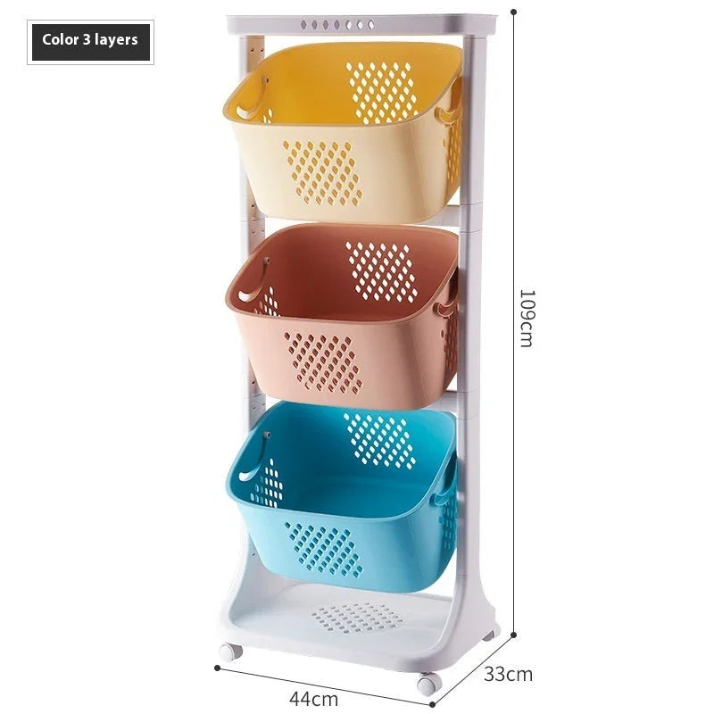 Kitchen Vegetable Storage Basket Storage Rack Plastic EX-STOCK Canada