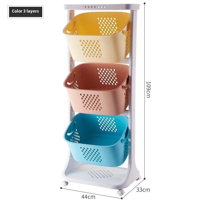 Panier de rangement pour légumes de cuisine Support de rangement en plastiqueEX-STOCK Canada