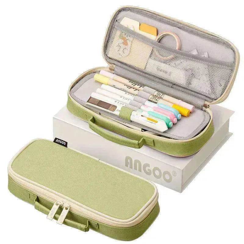 Korean Style Canvas Pencil Case for School - EX-STOCK Canada