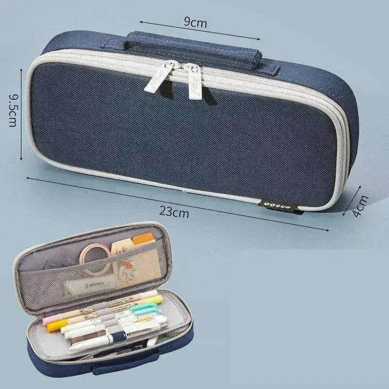 Korean Style Canvas Pencil Case for School - EX-STOCK Canada