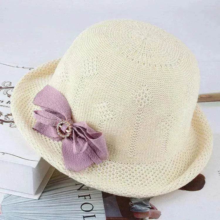 Korean Style Flower Knit Sun Hats for Women - EX-STOCK Canada