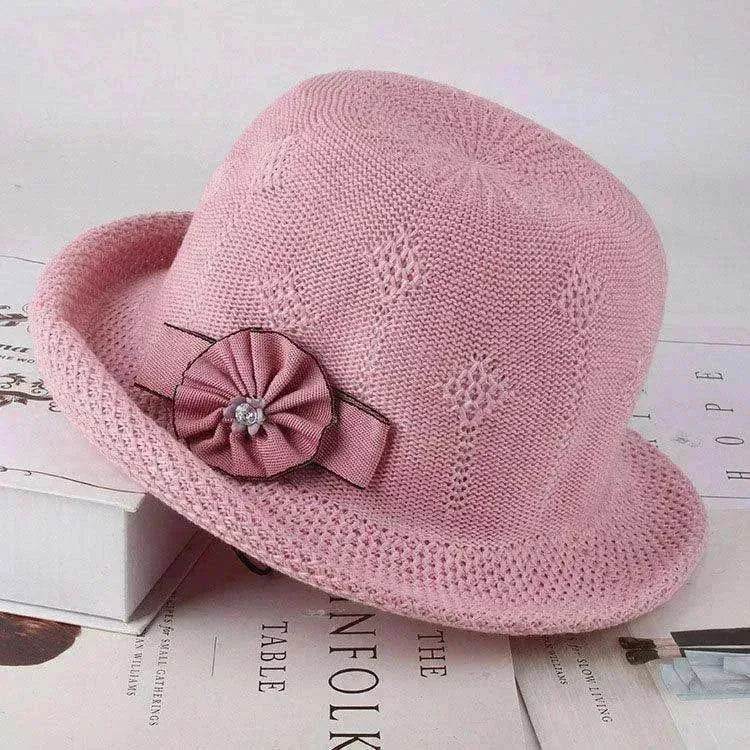 Korean Style Flower Knit Sun Hats for Women - EX-STOCK Canada