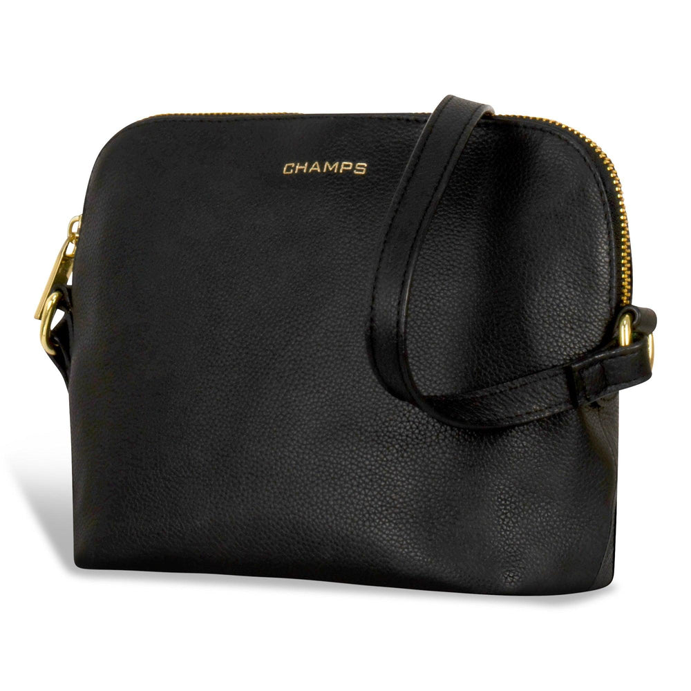 Sac à bandoulière en cuir avec fermeture éclair sur le dessus GalaEX-STOCK Canada