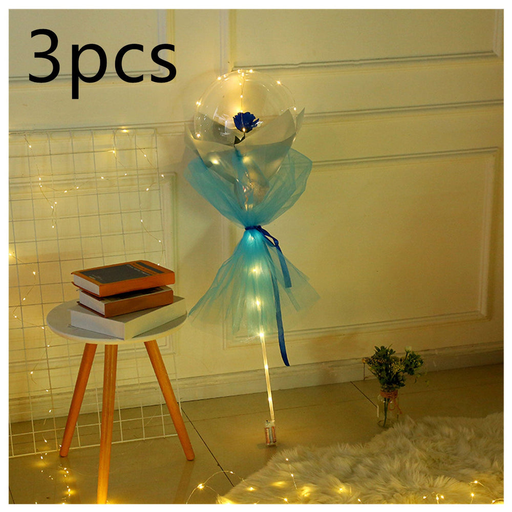 LED Luminous Balloon Rose Bouquet Transparent Bobo Ball Rose EX-STOCK Canada