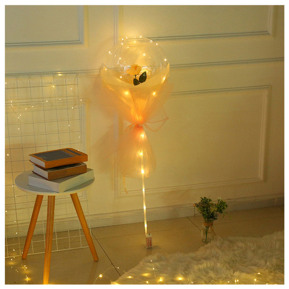 LED Luminous Balloon Rose Bouquet Transparent Bobo Ball Rose EX-STOCK Canada