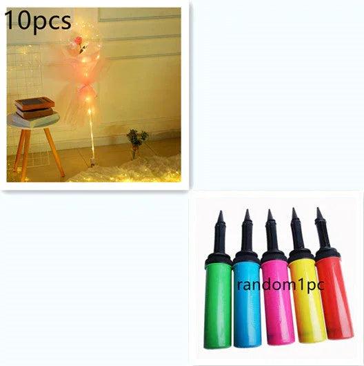 LED Luminous Balloon Rose Bouquet Transparent Bobo Ball Rose EX-STOCK Canada