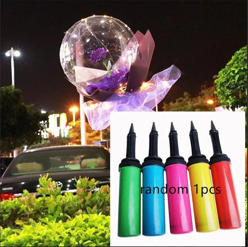 LED Luminous Balloon Rose Bouquet Transparent Bobo Ball Rose EX-STOCK Canada