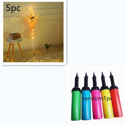 LED Luminous Balloon Rose Bouquet Transparent Bobo Ball Rose EX-STOCK Canada