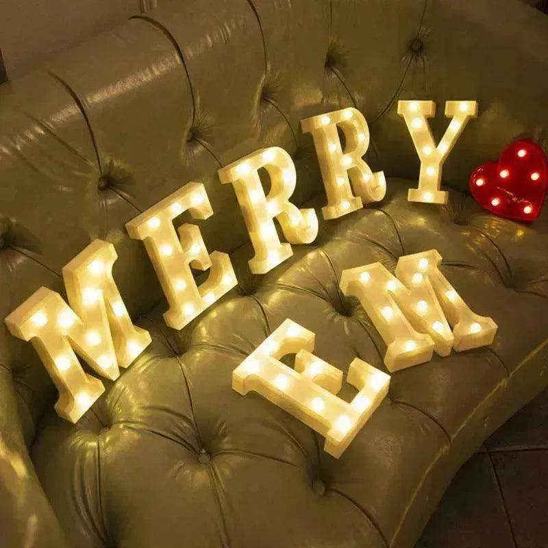 LED Night Light A-Z 0-9 Battery Lamp Wedding Party Decor - EX-STOCK Canada