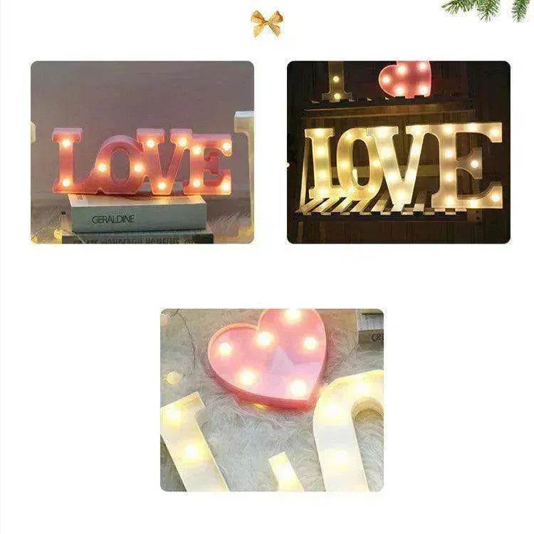 LED Night Light A-Z 0-9 Battery Lamp Wedding Party Decor - EX-STOCK Canada