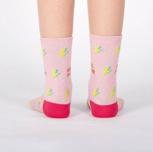 Sock It To Me Shimmer - Junior Crew Socks - EX-STOCK Canada