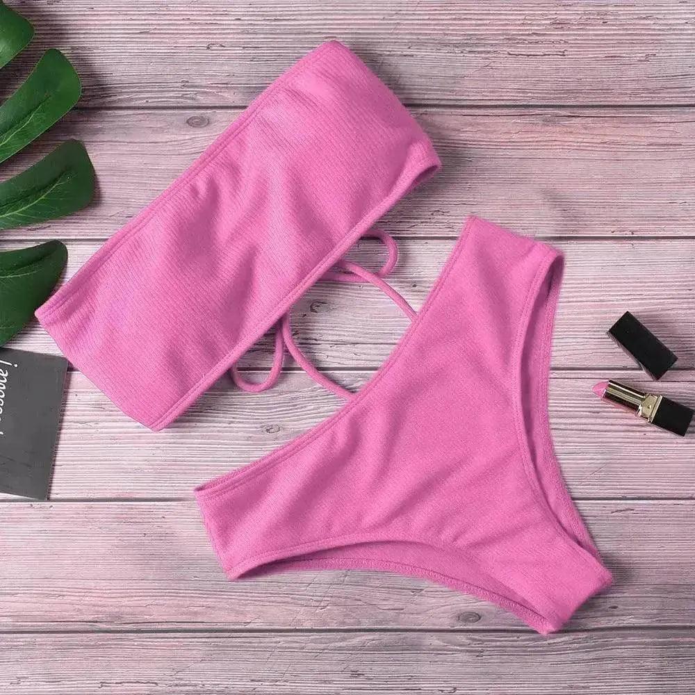Bikini de mujer One Piece Color liso - EX-STOCK Canada