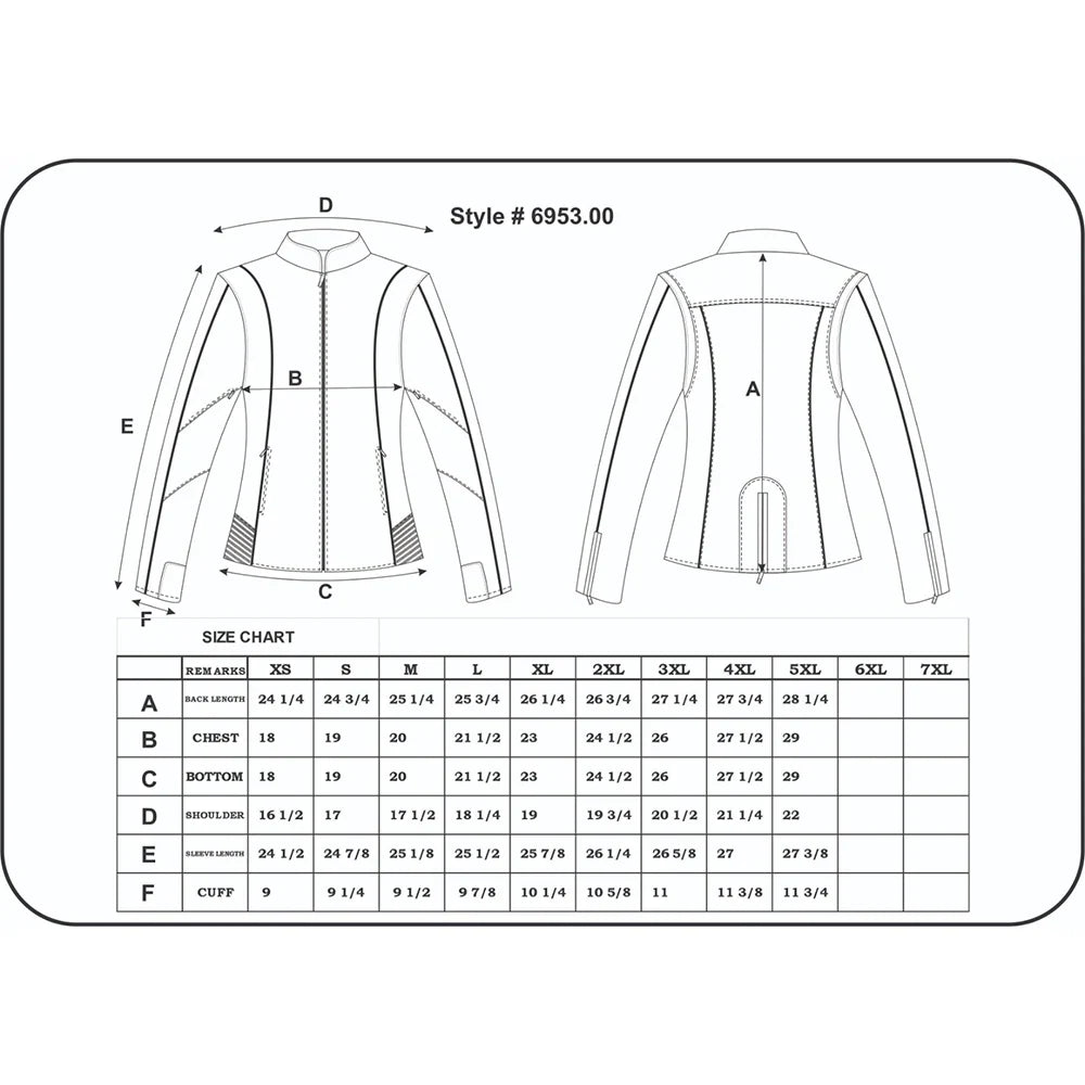 Unik International Women's Hoodie Motorcycle Jacket EX-STOCK Canada