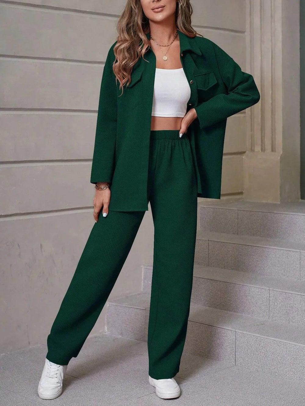 Veste à col revers décontractée pour femmeEX-STOCK Canada