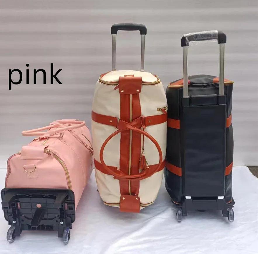 Large Capacity Trolley Travel Bag, Portable Folding Fitness Bag EX-STOCK Canada
