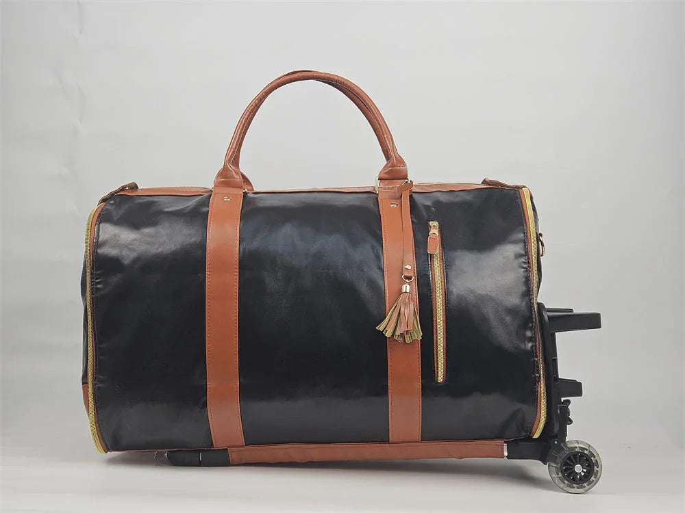 حقيبة سفر بعجلات كبيرة السعة، حقيبة لياقة قابلة للطي ومحمولةEX-STOCK Canada