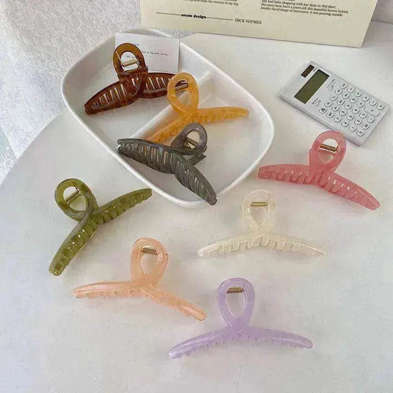 Large Jelly Minimalist Curve Bath Pan Hair Grabber - EX-STOCK Canada