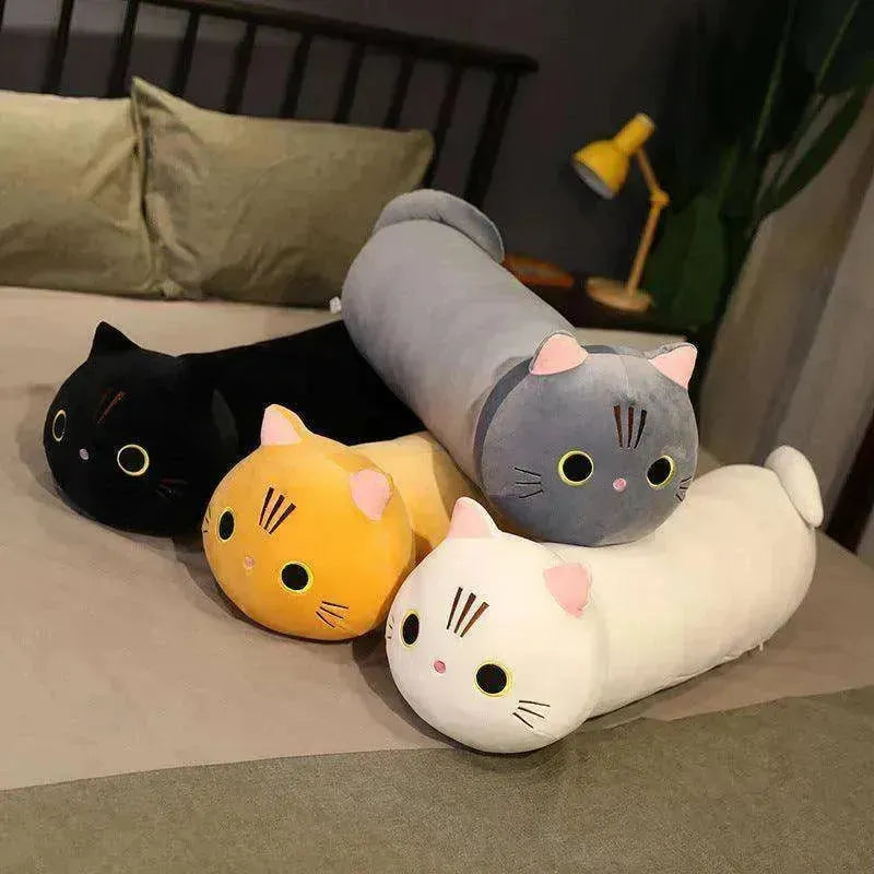 Großes Plüschspielzeug Cartoon Katze Stoffpuppe Langes Tierkissen Kissen - EX-STOCK Canada