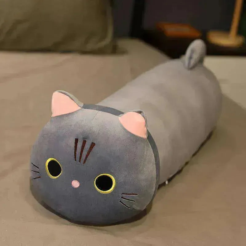 Großes Plüschspielzeug Cartoon Katze Stoffpuppe Langes Tierkissen Kissen - EX-STOCK Canada