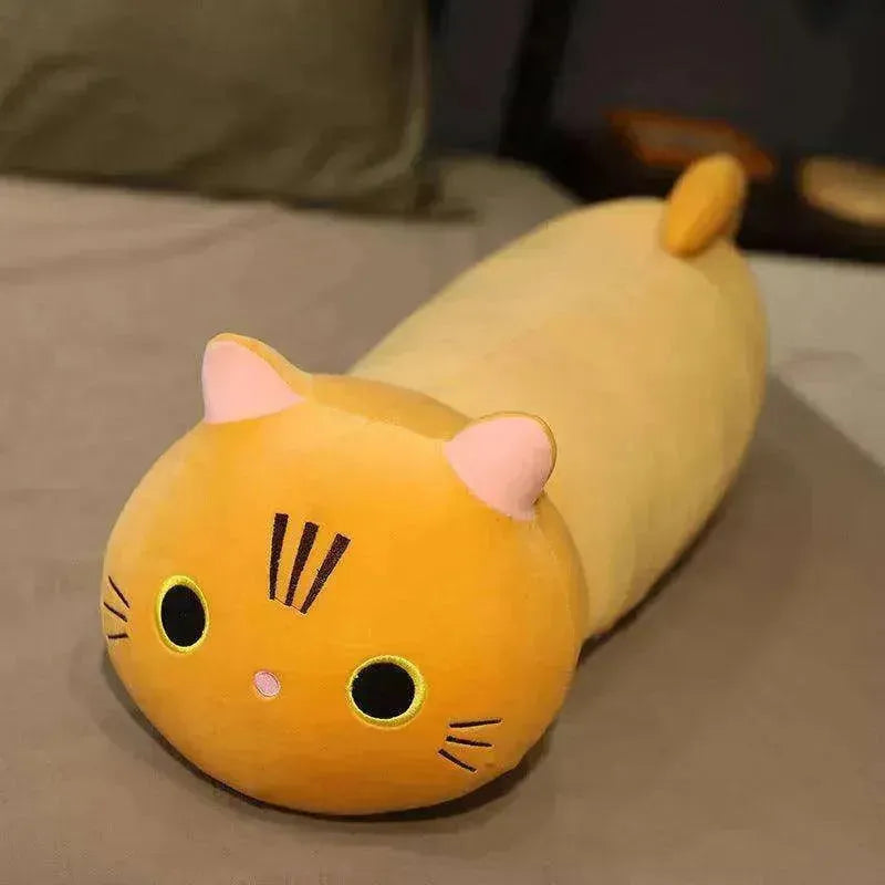 Großes Plüschspielzeug Cartoon Katze Stoffpuppe Langes Tierkissen Kissen - EX-STOCK Canada