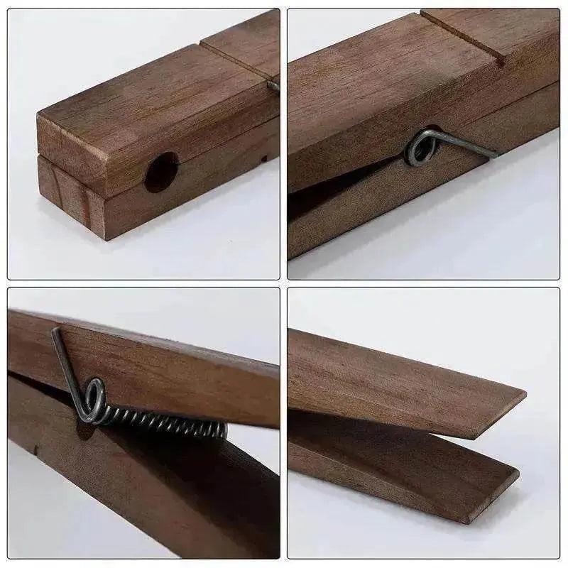Großer Holzwäscheklammer-Badetuchhalter - EX-STOCK Canada