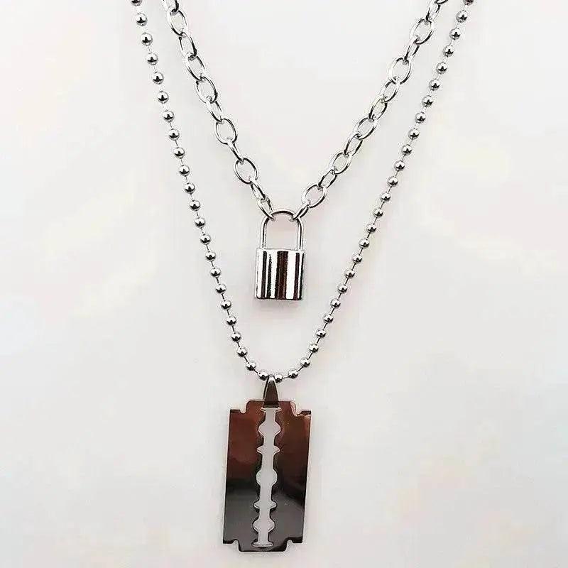 Layered Chains Punk Necklace - EX-STOCK Canada