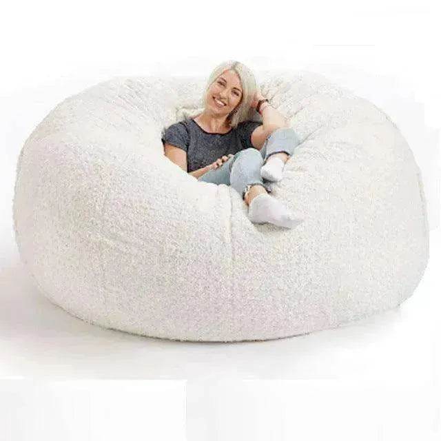 Lazy Sofa Bean Bag Chair Foam Cover - EX-STOCK Canada