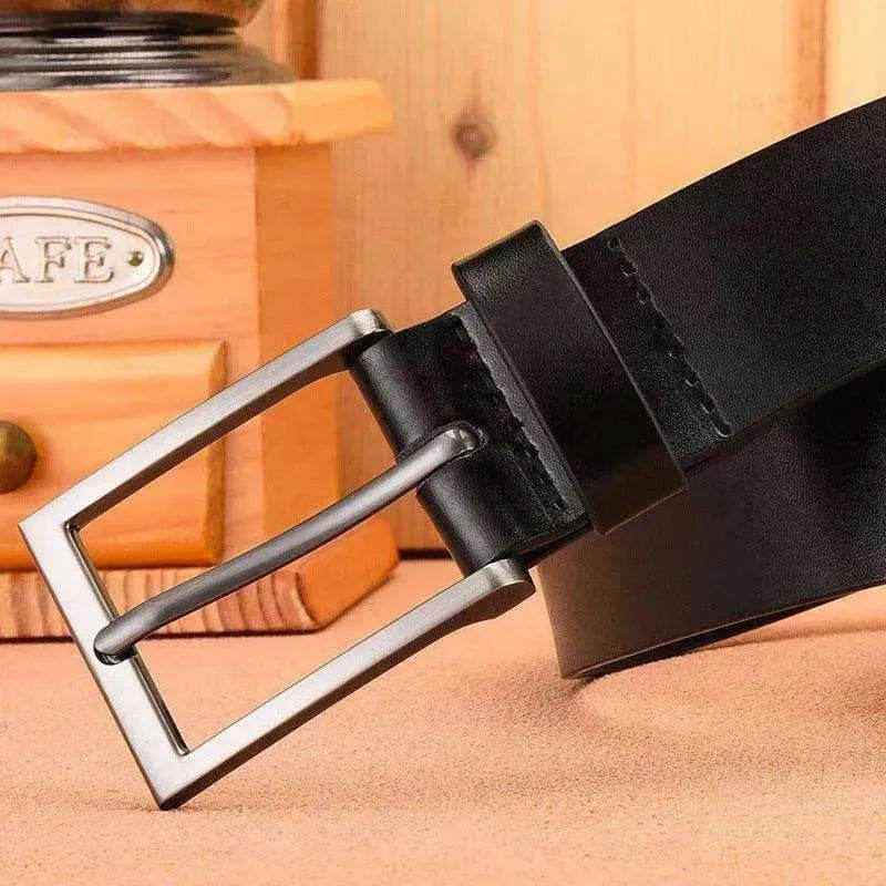 Leather Casual Pin Buckle Leather Belt Men's - EX-STOCK Canada