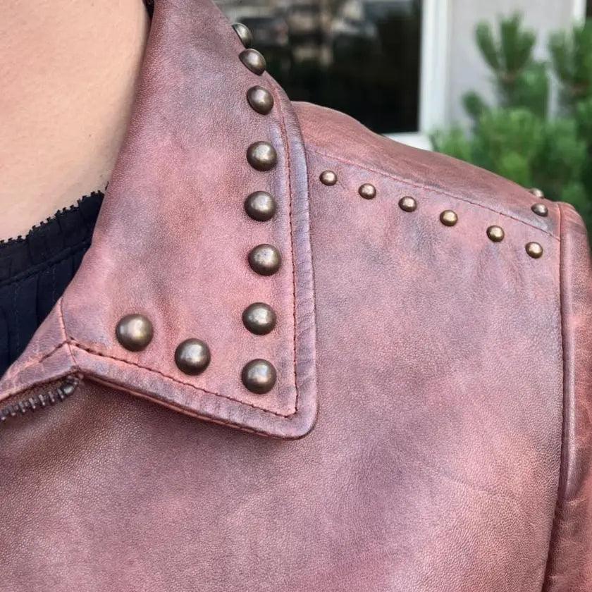 Leder-Westernjacke mit FransenEX-STOCK Canada