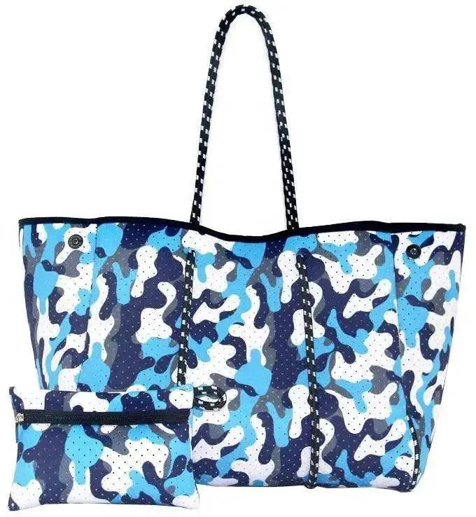 Leopardenmuster Aufgedruckte Schwarze Tragbare Strandtasche Freizeit Reise - EX-STOCK Canada