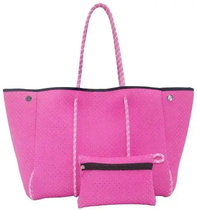 Leopard Print Printed Black Portable Beach Bag Leisure Travel - EX-STOCK Canada